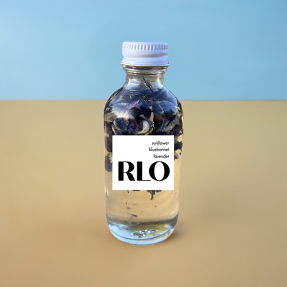 RLO GLOW: Body Oil with Sunflower with Bluebonnets