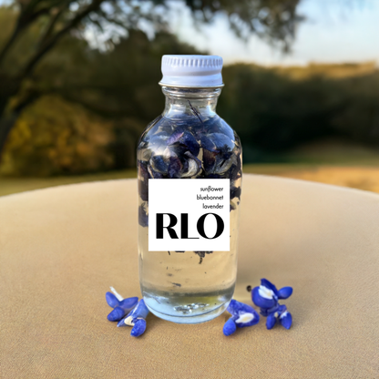 RLO GLOW: Body Oil with Sunflower with Bluebonnets